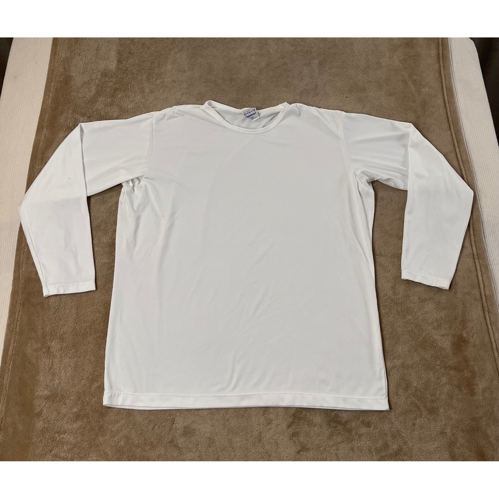 Patagonia Capilene Shirt Men's size Large White Base Layer Long sleeve